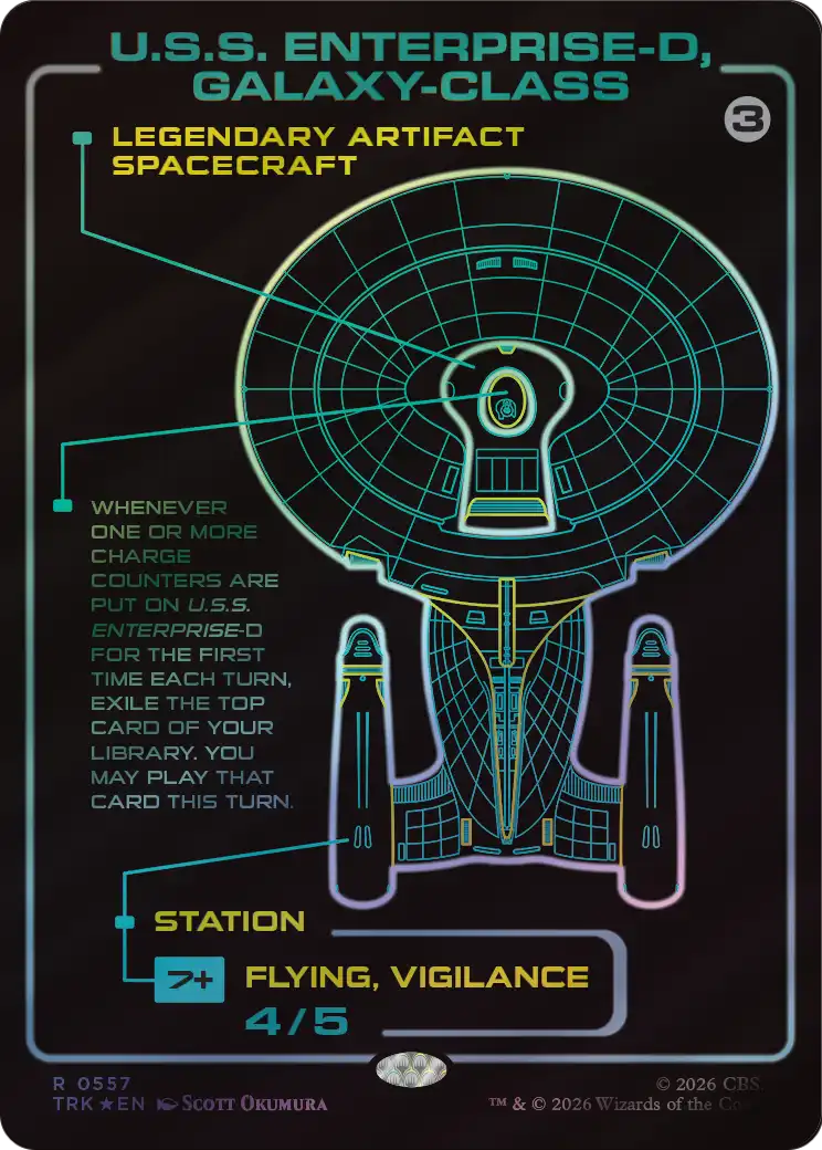 U.S.S. Enterprise-D, Galaxy-Class (Surge Foil) [Star Trek] | Exor Games Dartmouth