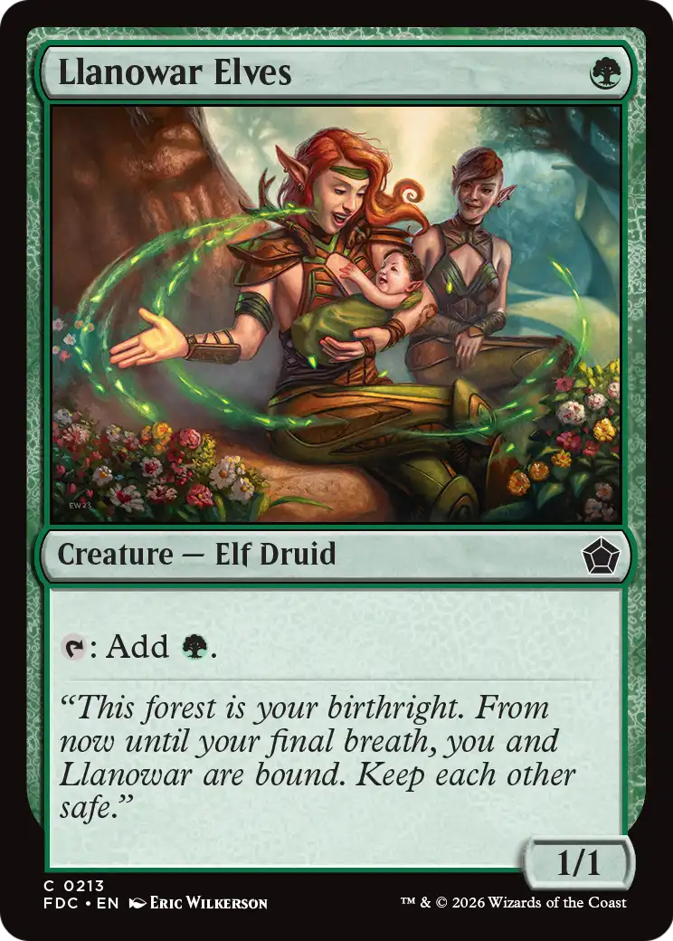 Llanowar Elves [Foundations Commander] | Exor Games Dartmouth