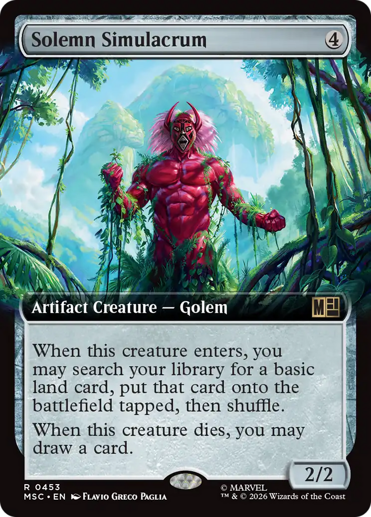 Solemn Simulacrum (Extended Art) [Marvel Super Heroes Commander] | Exor Games Dartmouth