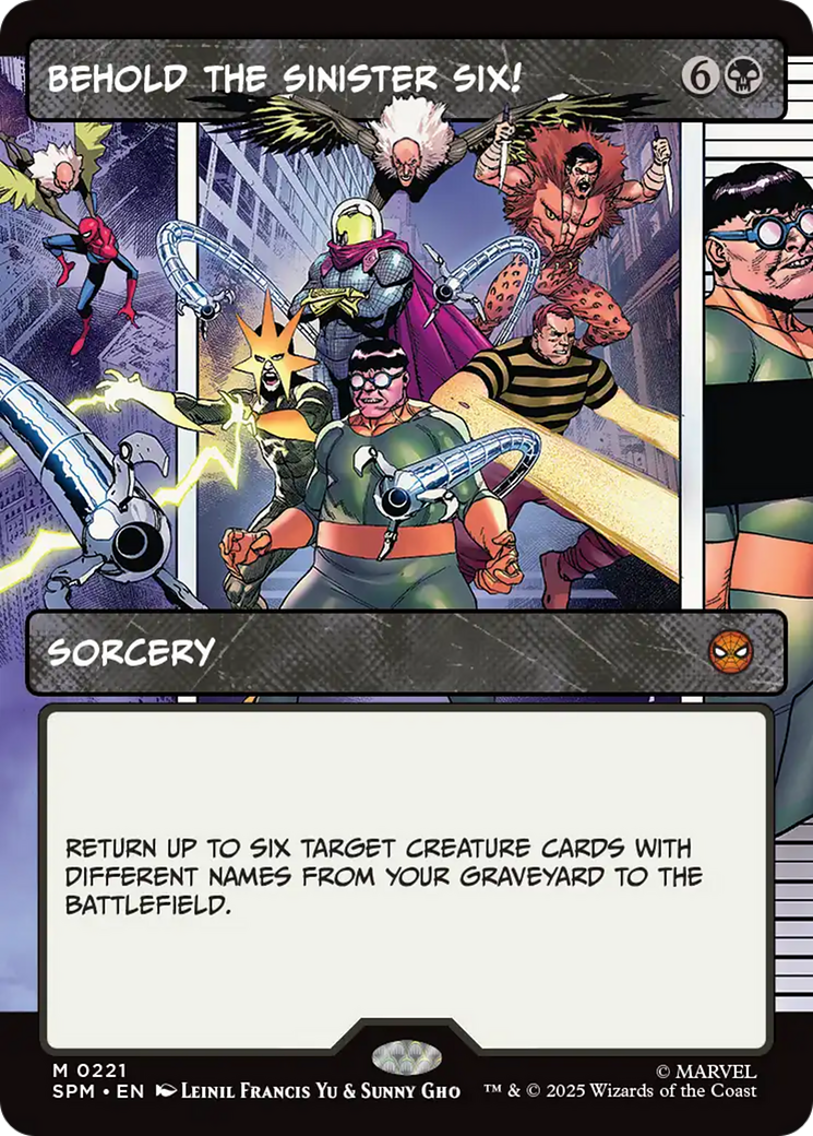 Behold the Sinister Six! (Borderless) [Marvel's Spider-Man] | Exor Games Dartmouth
