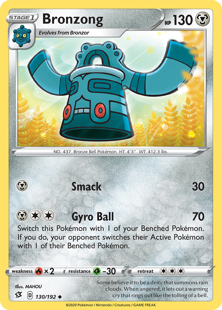 Bronzong (130/192) [Sword & Shield: Rebel Clash] | Exor Games Dartmouth