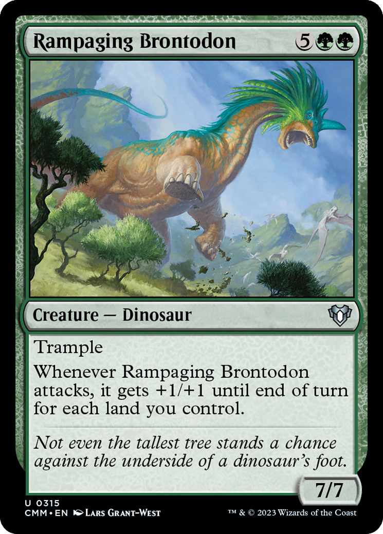 Rampaging Brontodon [Commander Masters] | Exor Games Dartmouth