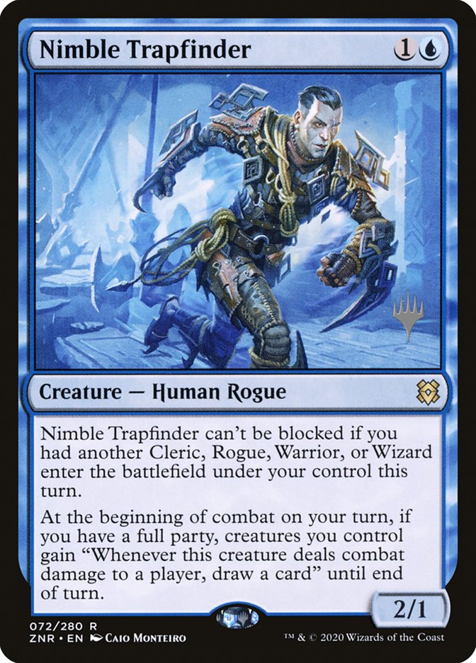 Nimble Trapfinder (Promo Pack) [Zendikar Rising Promos] | Exor Games Dartmouth