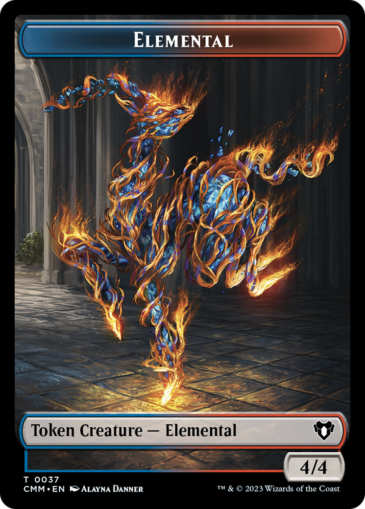 Elemental Token (37) [Commander Masters Tokens] | Exor Games Dartmouth