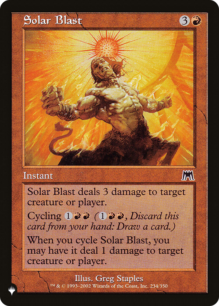 Solar Blast [The List] | Exor Games Dartmouth