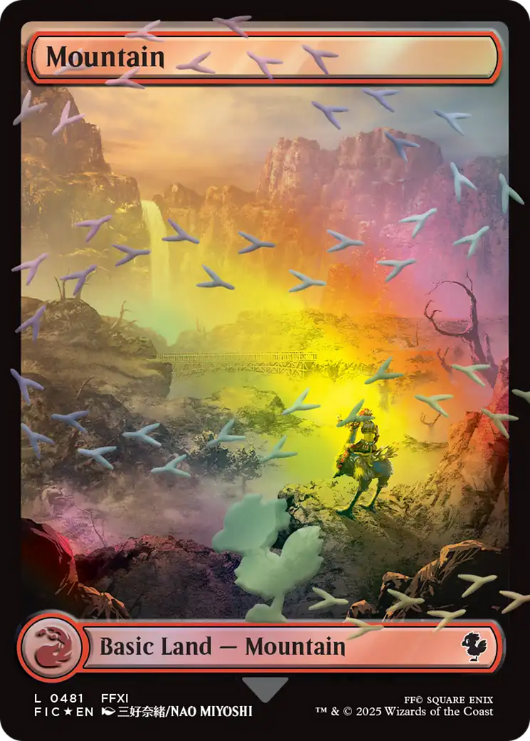 Mountain (Chocobo Track Foil) [FINAL FANTASY Commander] | Exor Games Dartmouth