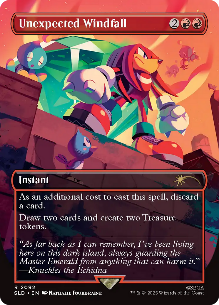 Unexpected Windfall (2092) (Rainbow Foil) [Secret Lair Drop Series] | Exor Games Dartmouth
