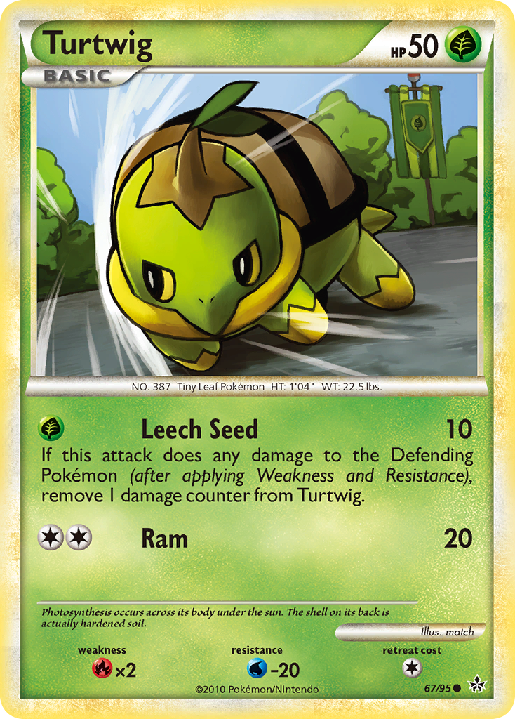 Turtwig (67/95) [HeartGold & SoulSilver: Unleashed] | Exor Games Dartmouth