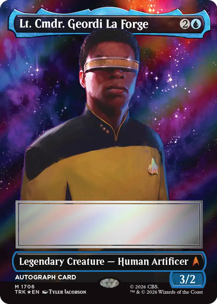 Lt. Cmdr. Geordi La Forge (Borderless) (Signed) [Star Trek] | Exor Games Dartmouth