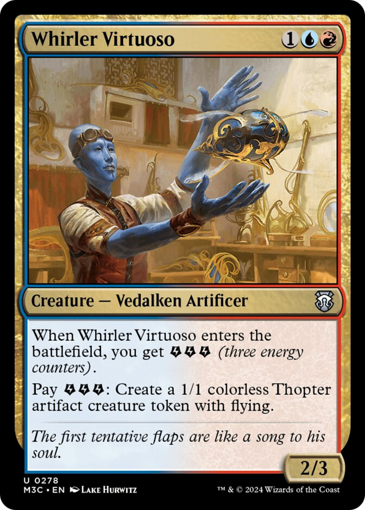 Whirler Virtuoso (Ripple Foil) [Modern Horizons 3 Commander] | Exor Games Dartmouth