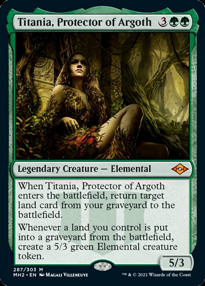 Titania, Protector of Argoth (Foil Etched) [Modern Horizons 2] | Exor Games Dartmouth