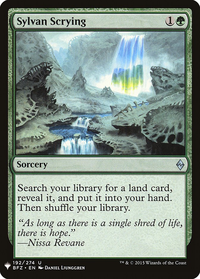 Sylvan Scrying [Mystery Booster] | Exor Games Dartmouth