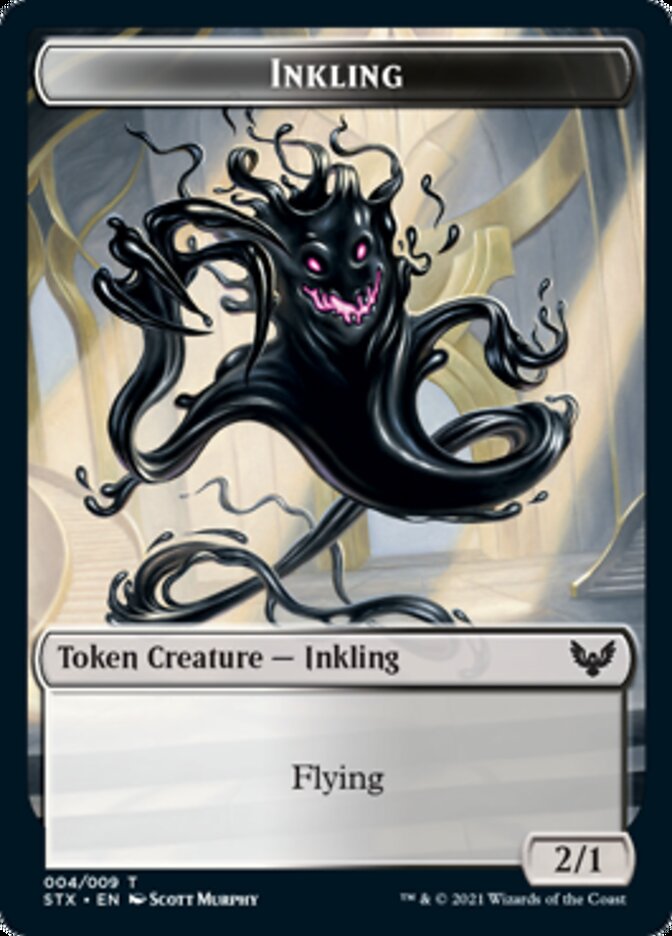 Inkling // Pest Double-Sided Token [Strixhaven: School of Mages Tokens] | Exor Games Dartmouth