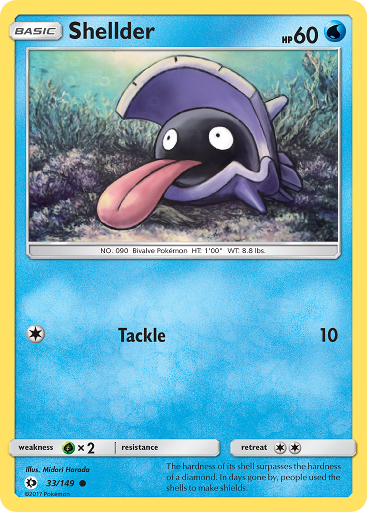 Shellder (33/149) [Sun & Moon: Base Set] | Exor Games Dartmouth