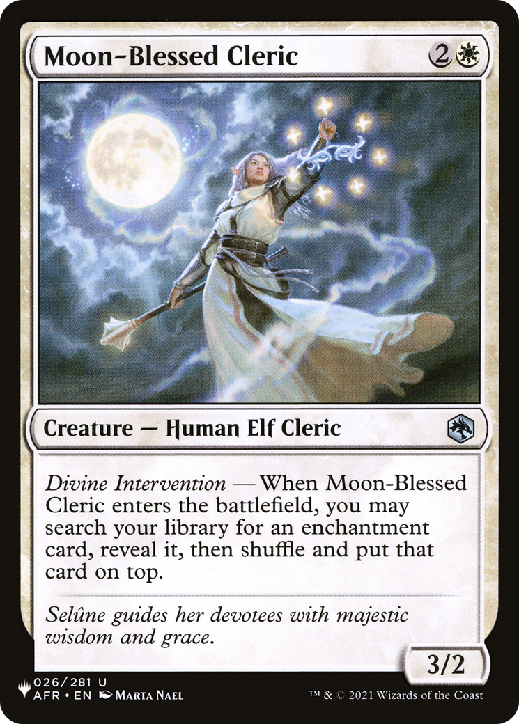 Moon-Blessed Cleric [The List Reprints] | Exor Games Dartmouth