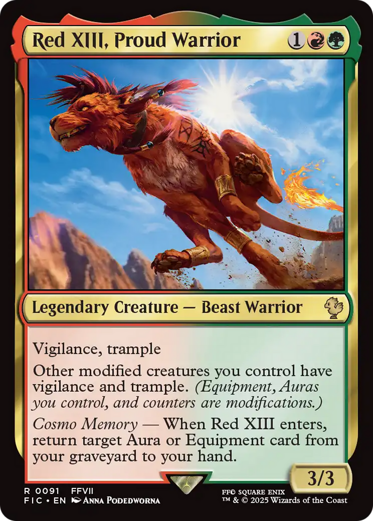 Red XIII, Proud Warrior [FINAL FANTASY Commander] | Exor Games Dartmouth