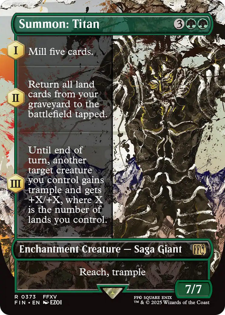 Summon: Titan (Borderless) [FINAL FANTASY] | Exor Games Dartmouth