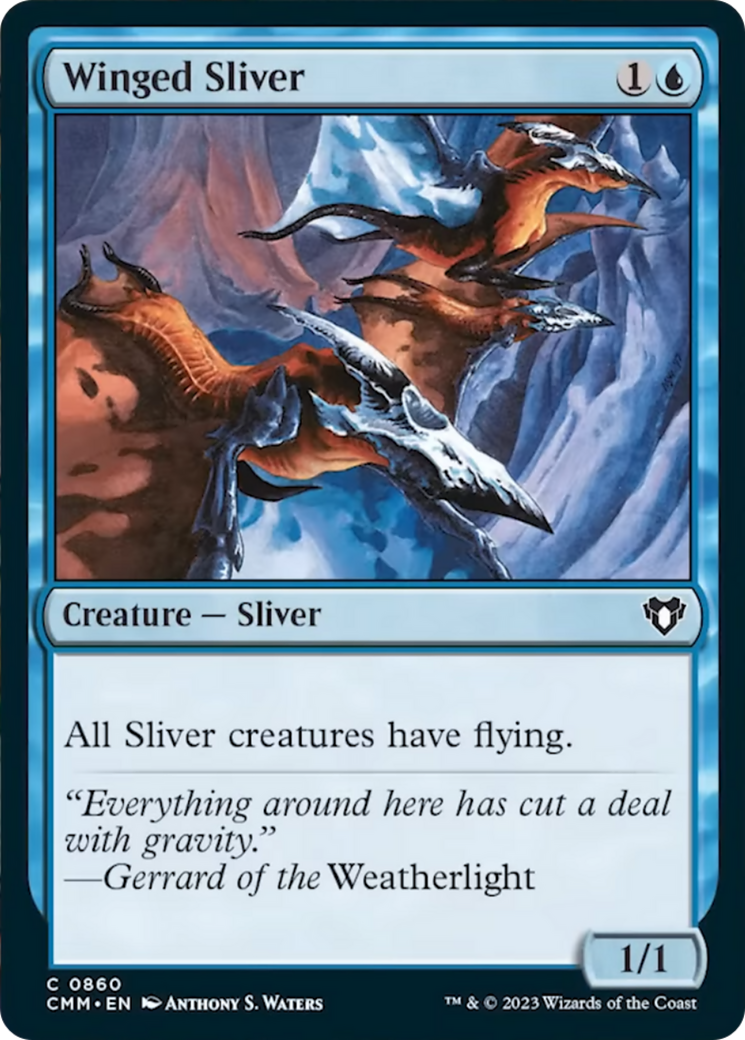 Winged Sliver [Commander Masters] | Exor Games Dartmouth