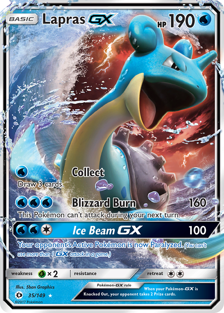 Lapras GX (35/149) [Sun & Moon: Base Set] | Exor Games Dartmouth