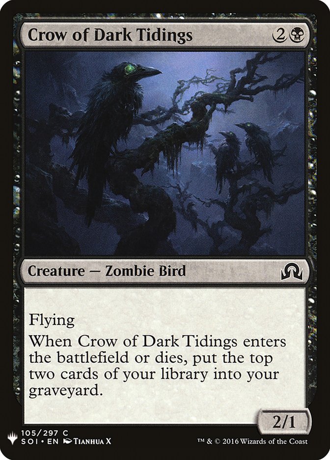 Crow of Dark Tidings [Mystery Booster] | Exor Games Dartmouth