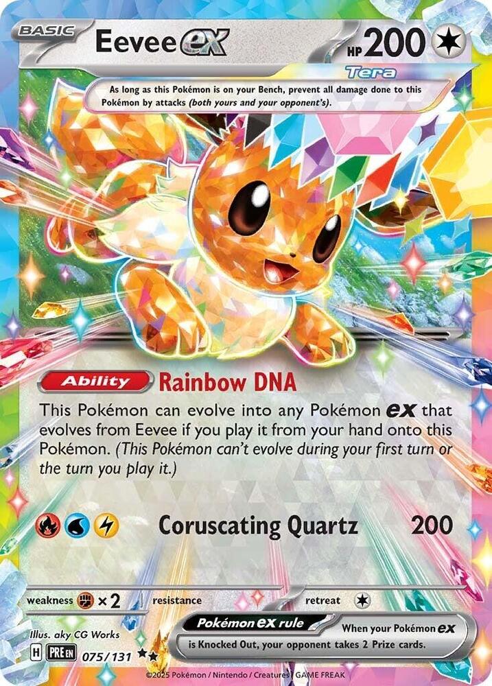 Eevee ex (075/131) [Scarlet & Violet: Prismatic Evolutions] | Exor Games Dartmouth