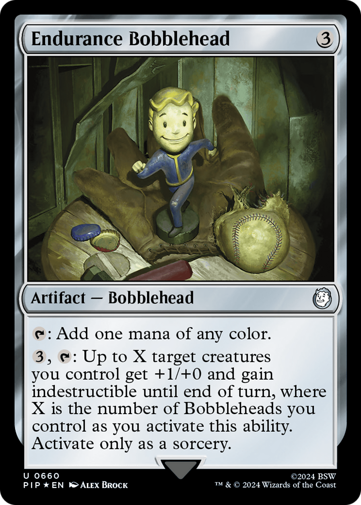 Endurance Bobblehead (Surge Foil) [Fallout] | Exor Games Dartmouth