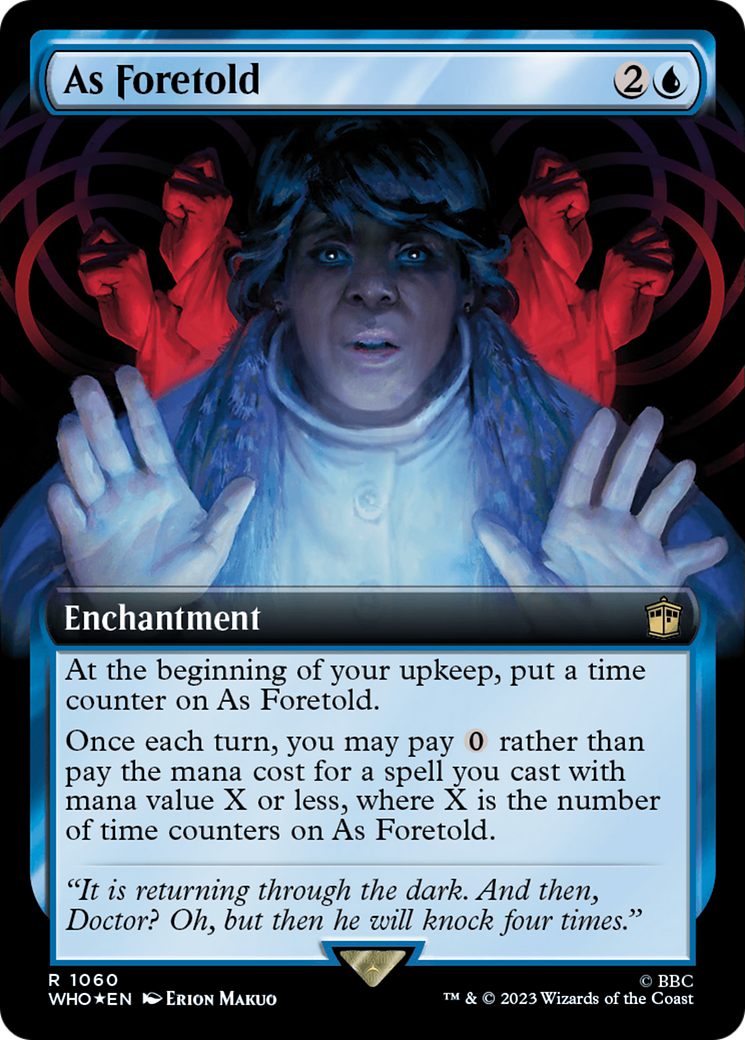 As Foretold (Extended Art) (Surge Foil) [Doctor Who] | Exor Games Dartmouth