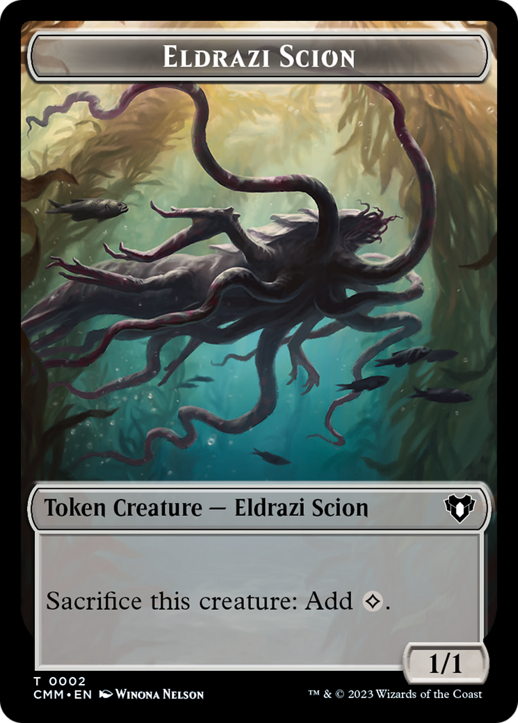 Eldrazi Scion // Drake Double-Sided Token [Commander Masters Tokens] | Exor Games Dartmouth