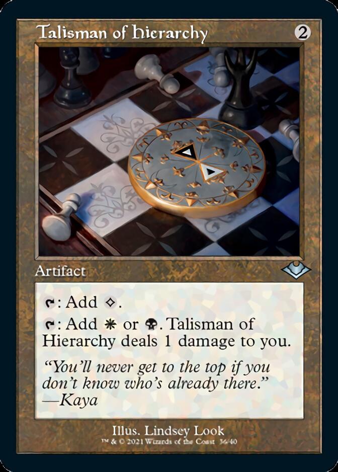 Talisman of Hierarchy (Retro Foil Etched) [Modern Horizons] | Exor Games Dartmouth