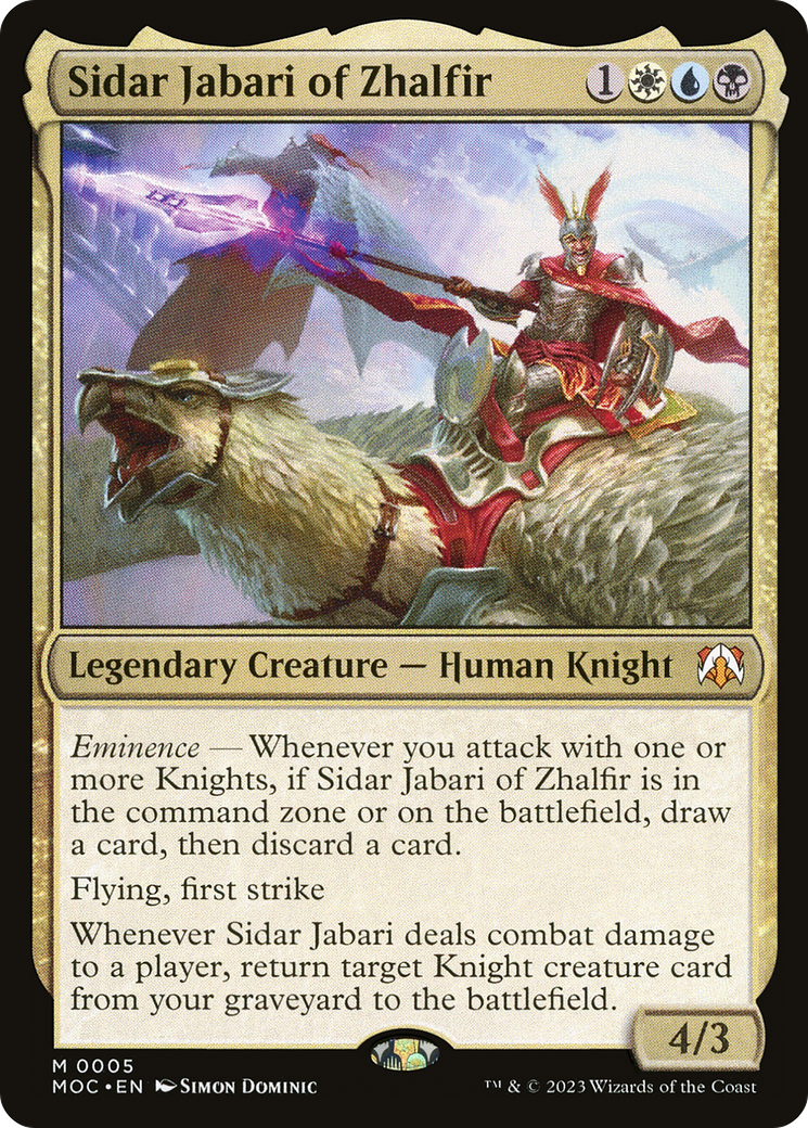 Sidar Jabari of Zhalfir [March of the Machine Commander] | Exor Games Dartmouth