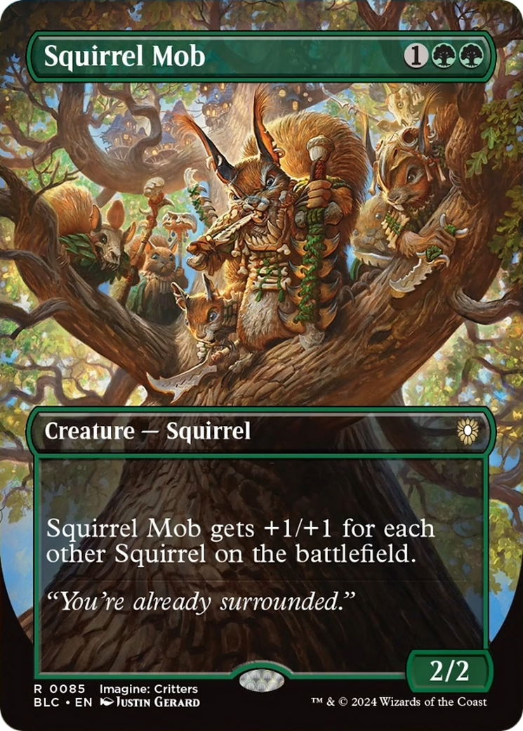 Squirrel Mob (Borderless) [Bloomburrow Commander] | Exor Games Dartmouth