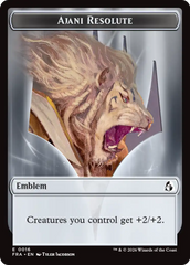 Ajani's Pridemate // Ajani Resolute Double-Sided Token [Reality Fracture Tokens] | Exor Games Dartmouth