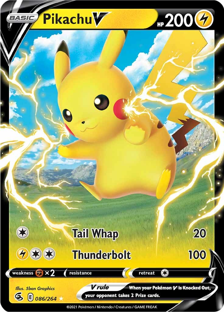 Pikachu V (086/264) [Sword & Shield: Fusion Strike] | Exor Games Dartmouth