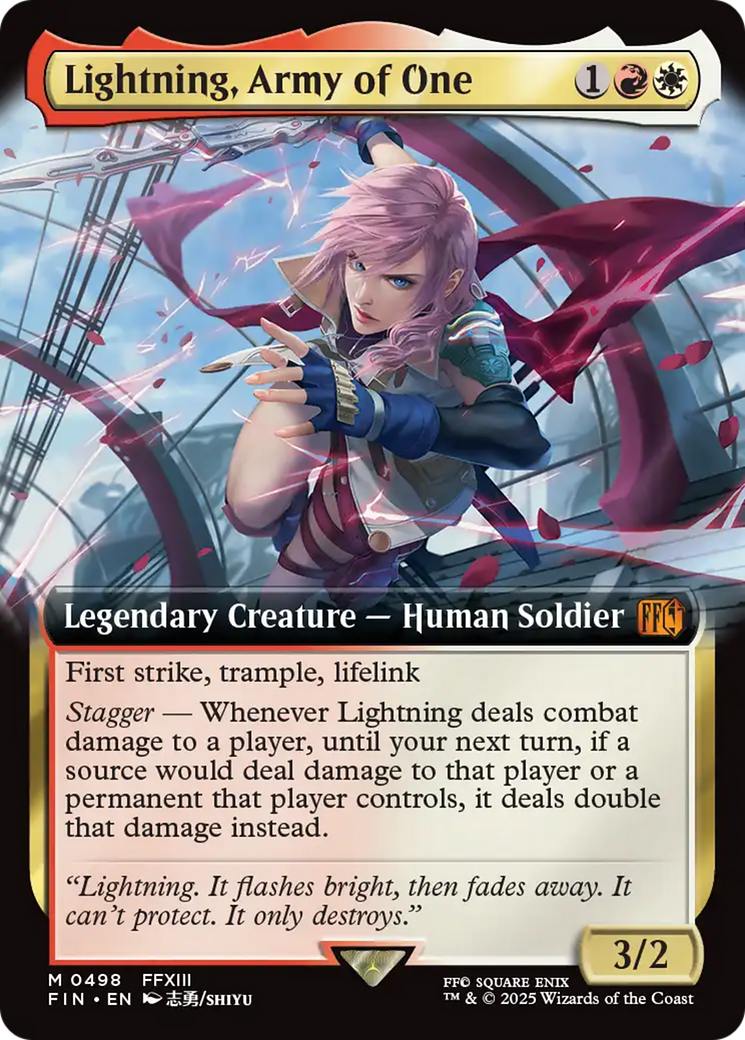 Lightning, Army of One (Extended Art) [FINAL FANTASY] | Exor Games Dartmouth