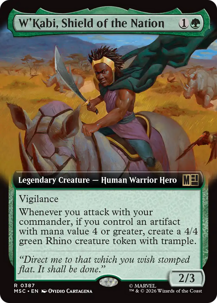 W'Kabi, Shield of the Nation (Extended Art) [Marvel Super Heroes Commander] | Exor Games Dartmouth