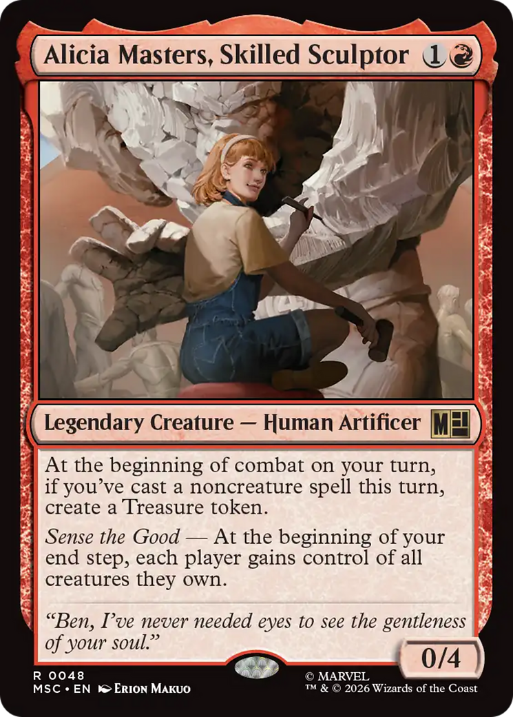 Alicia Masters, Skilled Sculptor (Surge Foil) [Marvel Super Heroes Commander] | Exor Games Dartmouth