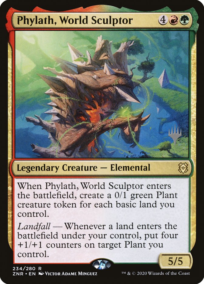 Phylath, World Sculptor (Promo Pack) [Zendikar Rising Promos] | Exor Games Dartmouth