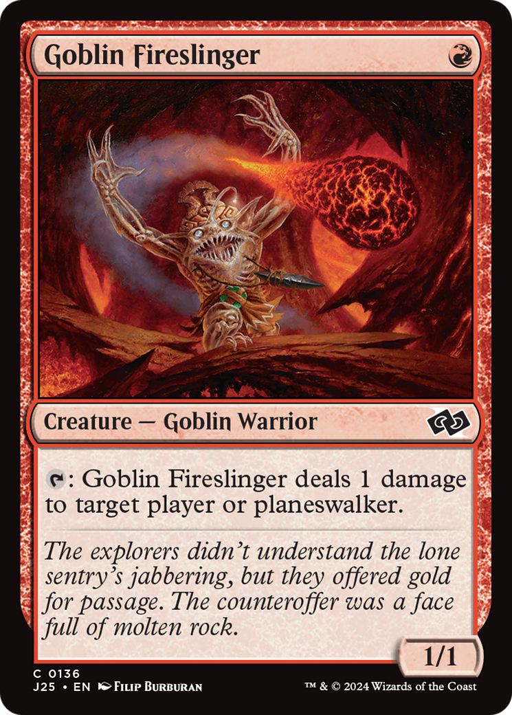 Goblin Fireslinger [Foundations Jumpstart] | Exor Games Dartmouth