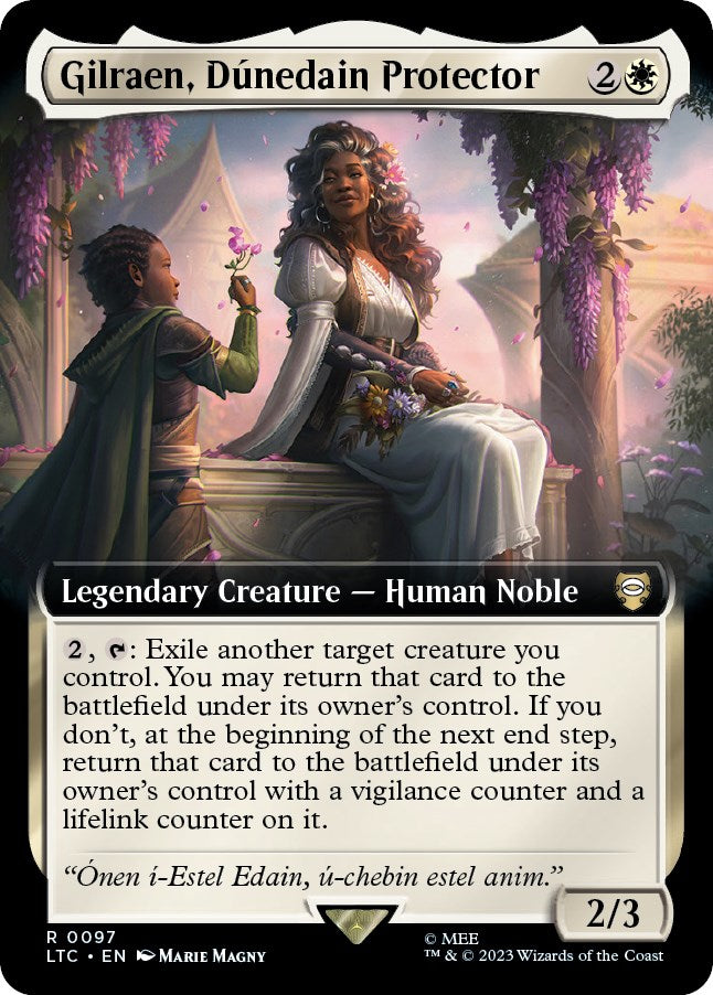 Gilraen, Dunedain Protector (Extended Art) [The Lord of the Rings: Tales of Middle-Earth Commander] | Exor Games Dartmouth