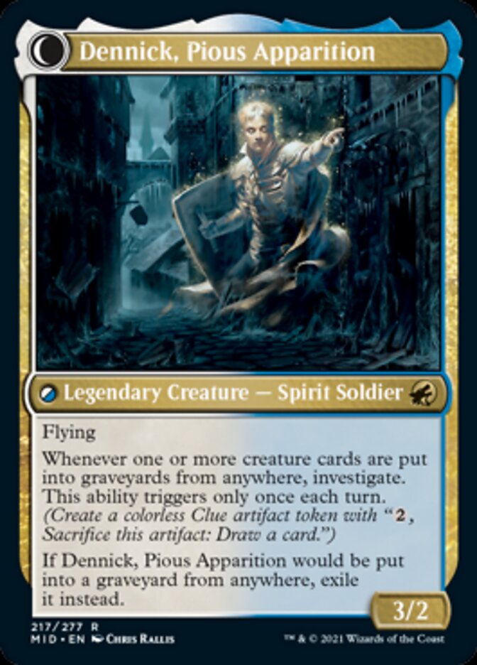 Dennick, Pious Apprentice // Dennick, Pious Apparition [Innistrad: Midnight Hunt] | Exor Games Dartmouth