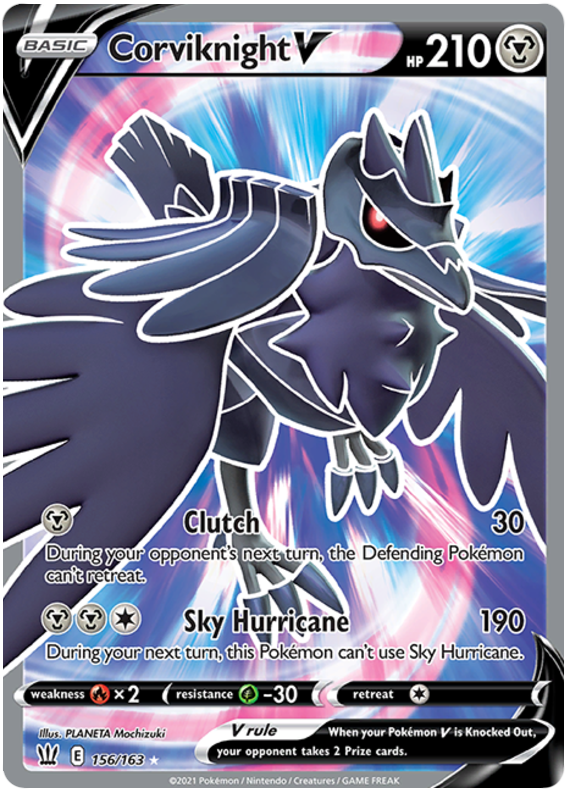 Corviknight V (156/163) [Sword & Shield: Battle Styles] | Exor Games Dartmouth