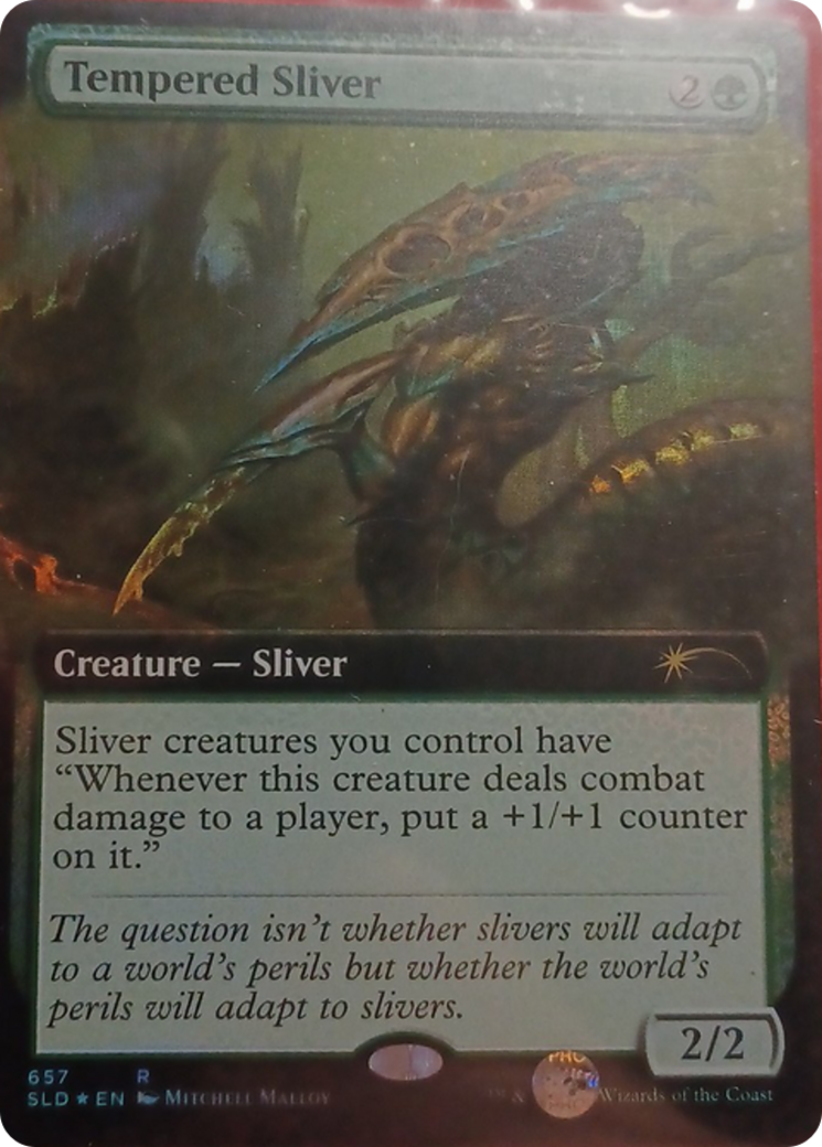 Tempered Sliver (Extended Art) [Secret Lair Drop Promos] | Exor Games Dartmouth