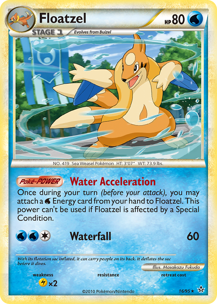 Floatzel (16/95) [HeartGold & SoulSilver: Unleashed] | Exor Games Dartmouth