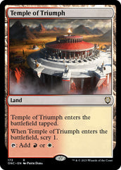 Temple of Triumph [Phyrexia: All Will Be One Commander] | Exor Games Dartmouth