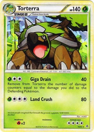 Torterra (10/95) (Cracked Ice Holo) [HeartGold & SoulSilver: Unleashed] | Exor Games Dartmouth