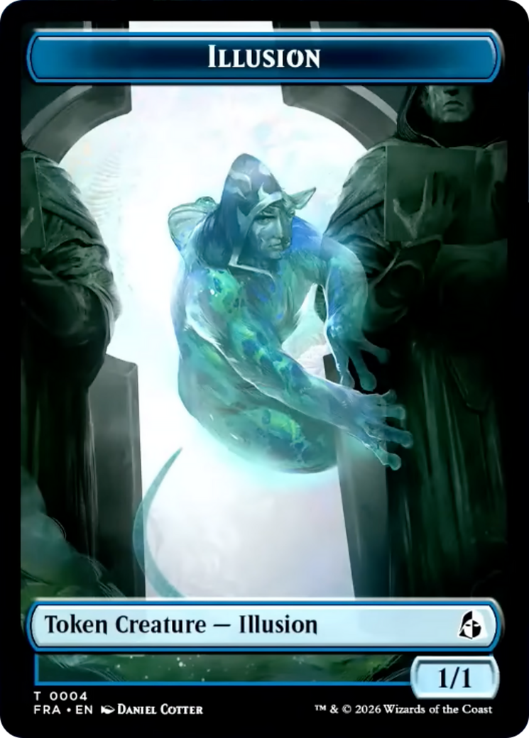 Illusion // Jace Double-Sided Token [Reality Fracture Tokens] | Exor Games Dartmouth