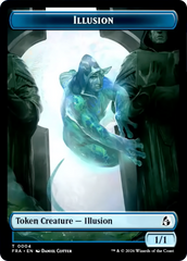 Illusion // Jace Double-Sided Token [Reality Fracture Tokens] | Exor Games Dartmouth