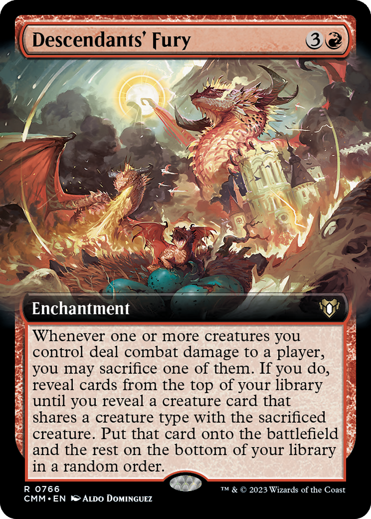 Descendants' Fury (Extended Art) [Commander Masters] | Exor Games Dartmouth