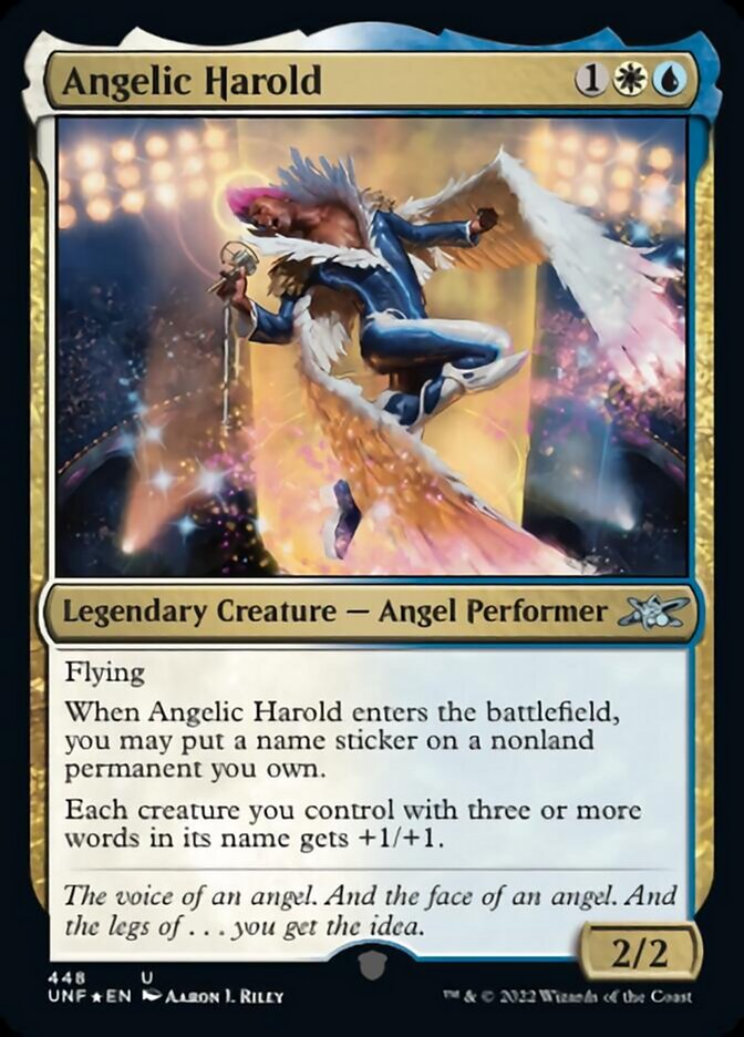 Angelic Harold (Galaxy Foil) [Unfinity] | Exor Games Dartmouth