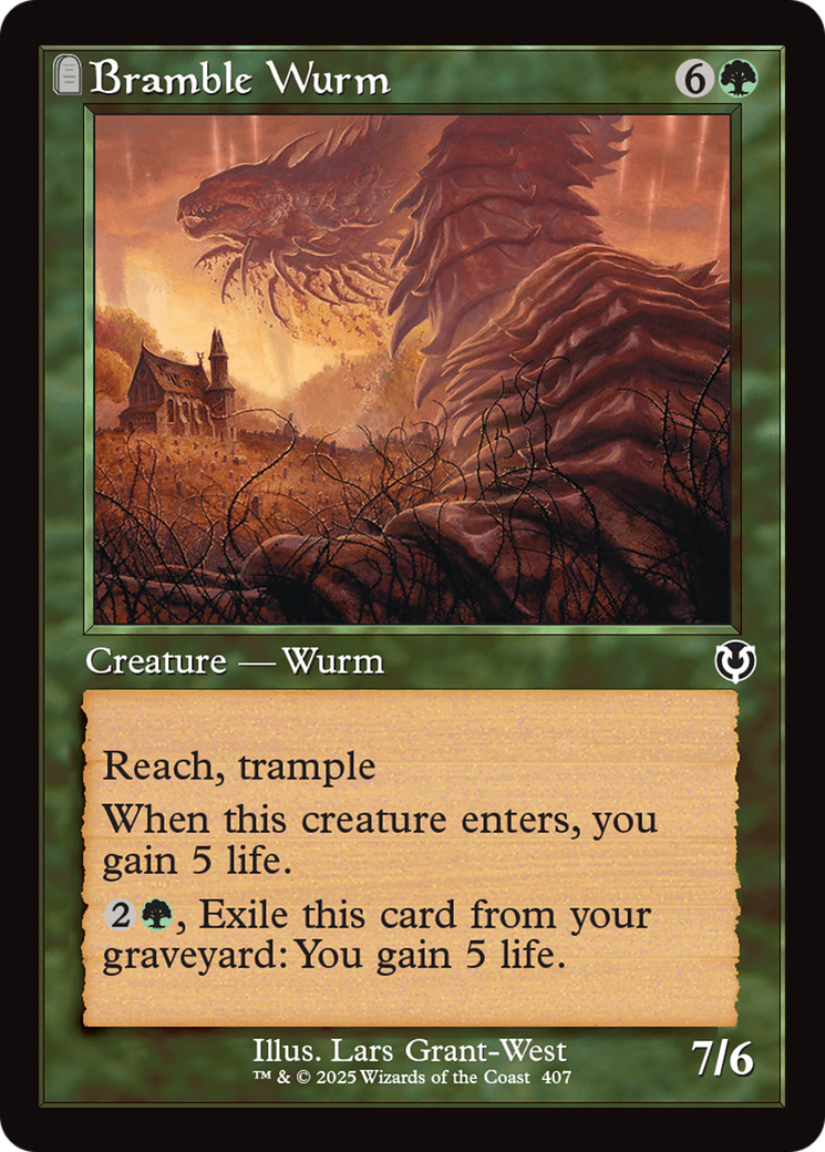 Bramble Wurm (Retro Frame) [Innistrad Remastered] | Exor Games Dartmouth